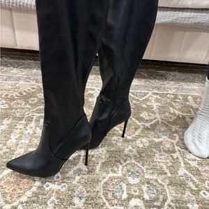 Steve Madden Black Heeled Boots
